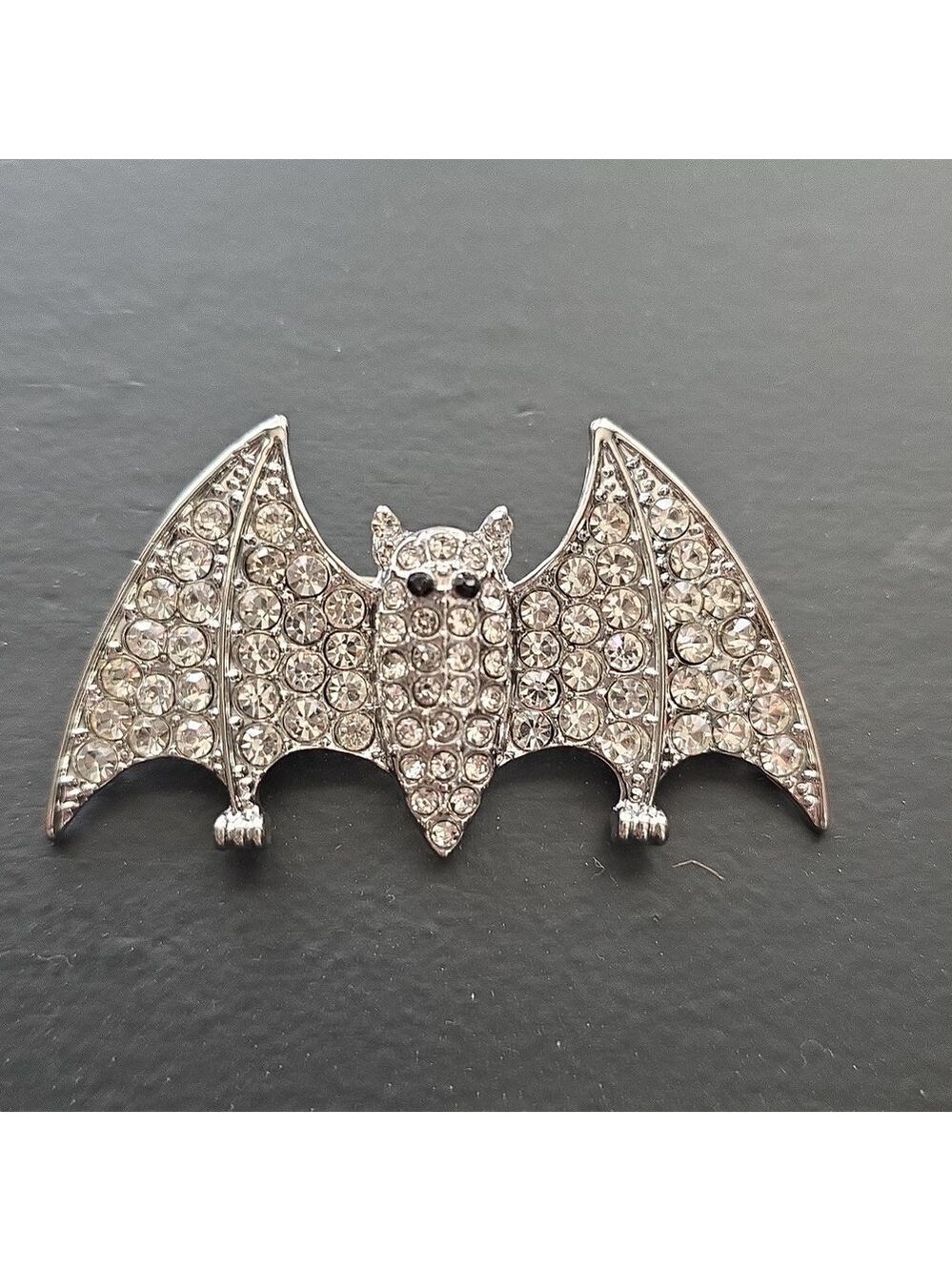 Rare Bat Brooch Covered In Simulated GEMS